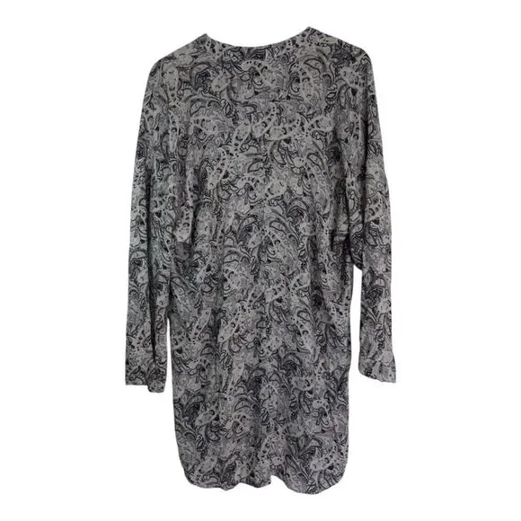 AllSaints Grey Paisley Tunic Dress - Picture 13 of 14
